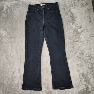 Everlane Jeans Womens 27 Blue Slim Bootcut Dark Wash High Rise Preppy Denim‎
